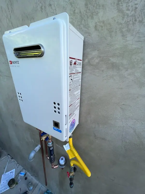 Tankless water heater installation for Harbor Gateway North homes